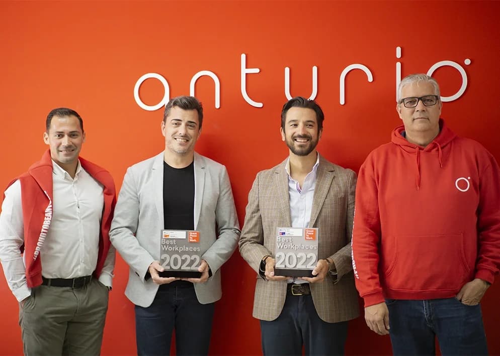 The Anturio Algarve team with Best Workplaces™ awards