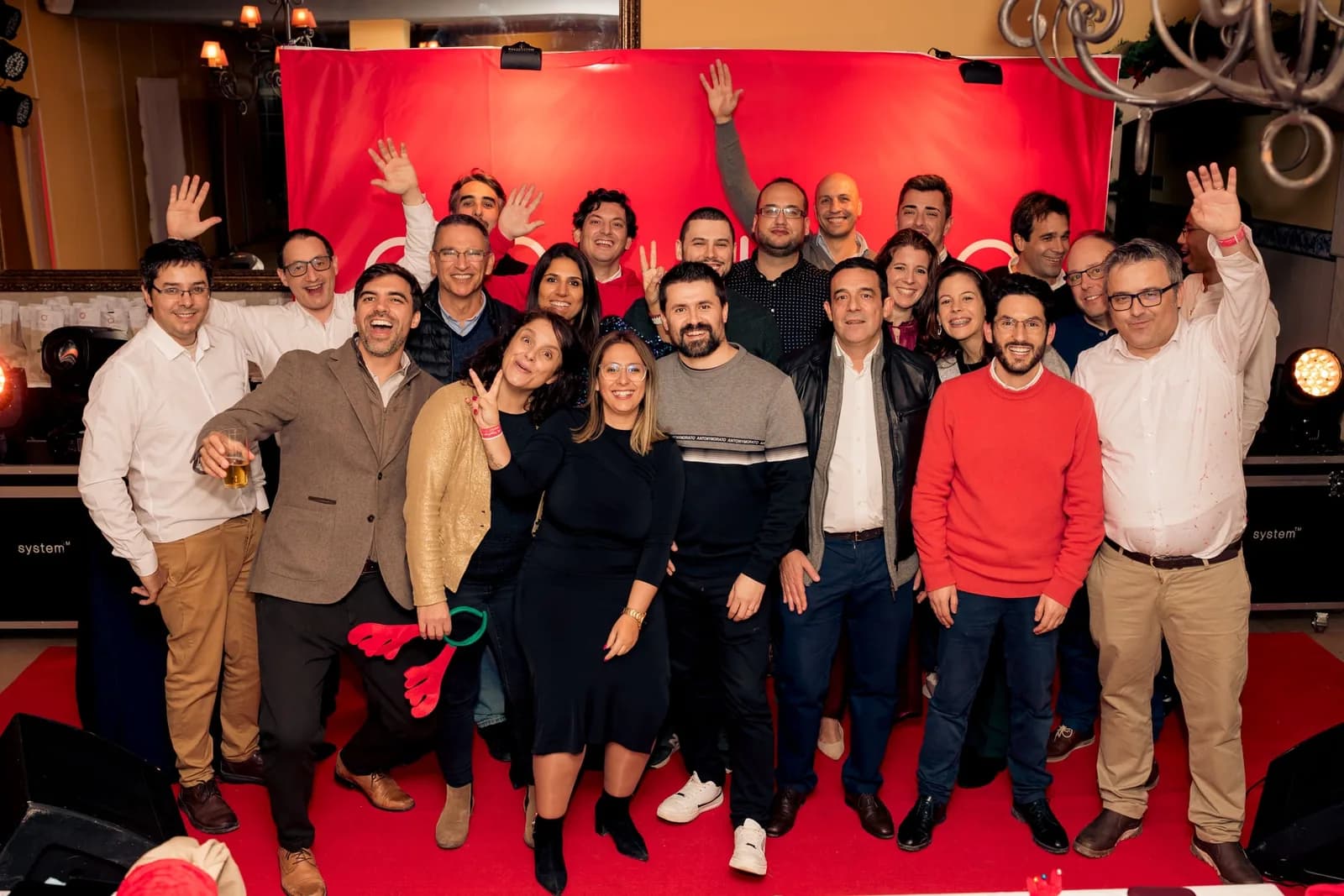 The full Anturio team at a company event